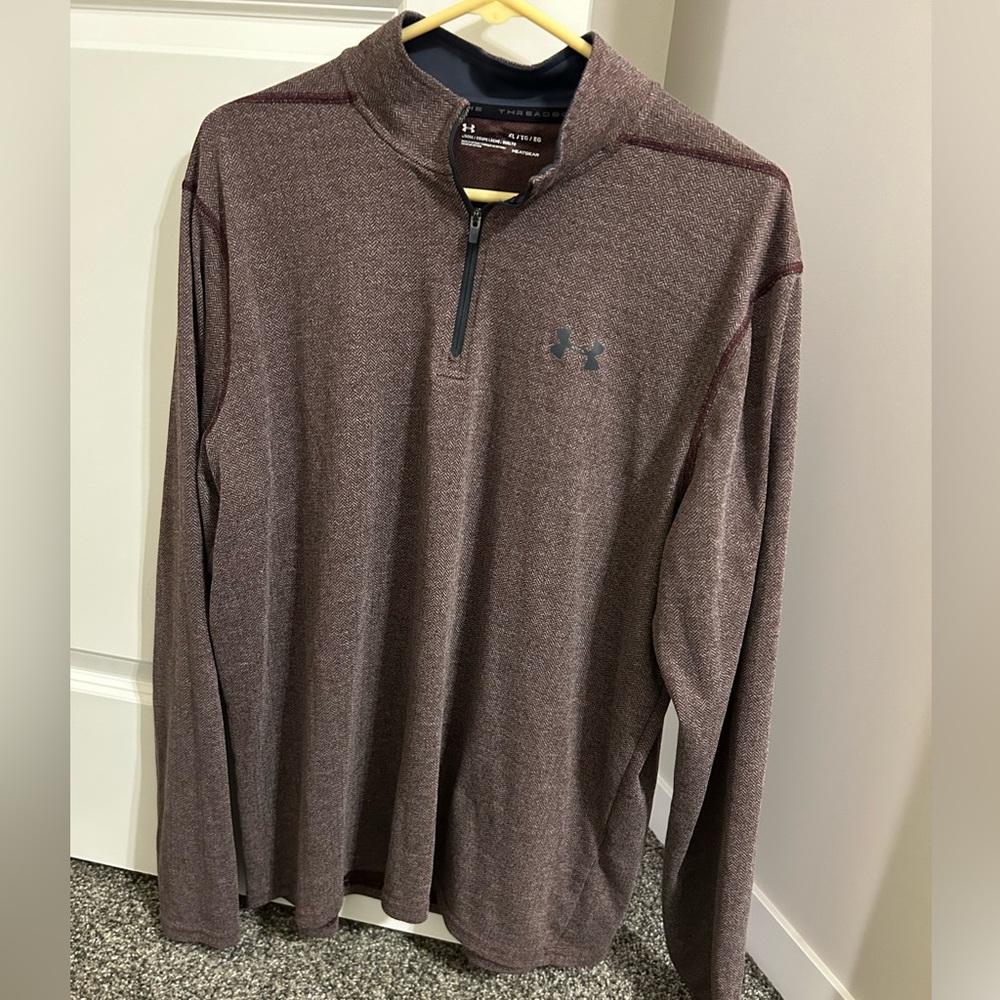 Men’s Maroon Under Armour Quarterzip